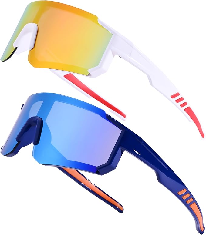 Kids Baseball Sunglasses - Youth Baseball Sunglasses for Toddler Boys Girls - Sports Softball Shades Age 3-10