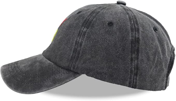 Funny Proud Softball Mom Hat for Women, Adjustable Embroidered Distressed Washed Cotton Baseball Mom Cap