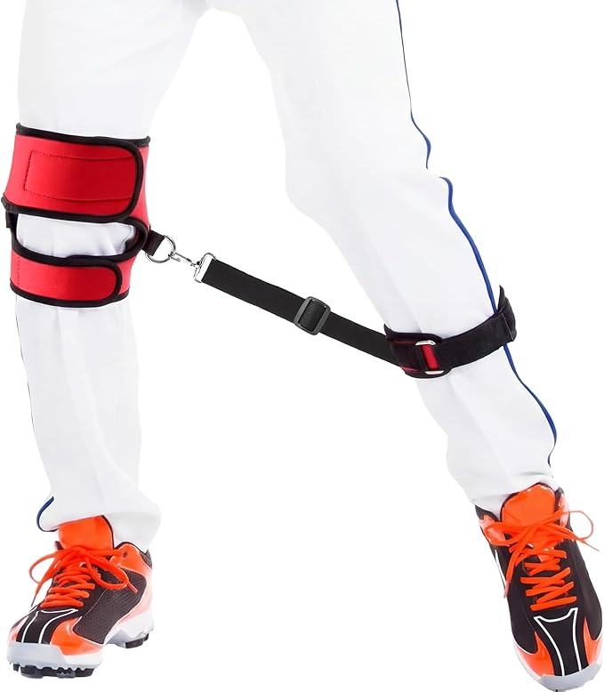 Wettarn Baseball Training Aid Softball Training Harness Baseball Practice Equipment for Stepping Out Leg Pulling Out Overstriding Lunging