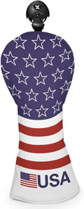Golf Club Head Covers for Men Women, PU Leather Golf Headcover for Driver Fairway Wood and Hybrid, Funny Golf Accessories