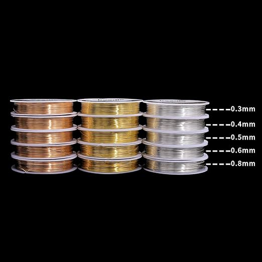 Gold Copper Wire 0.6mm Bead Cord - Image 5