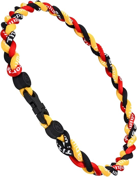 18inch Baseball Necklace,Fashion Tri-Braided Rope Tornado Necklace for Sports Fan