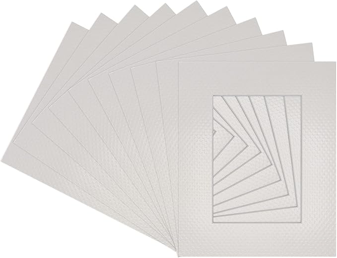 Pack of 25 Acid Free 8x10 Mats Bevel Cut by Poster+Palooza