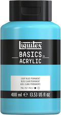 Liquitex BASICS Acrylic Paint, 400ml Bottle, Light Blue Permanent by Liquitex