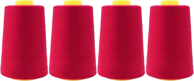 Mandala Crafts 4 Pack of Serger Threads Cones Spools by MandalaCrafts
