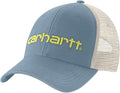Carhartt Men's Canvas Mesh-Back Logo Graphic Cap