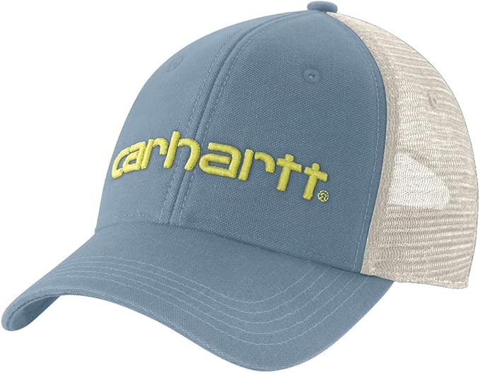 Carhartt Men's Canvas Mesh-Back Logo Graphic Cap