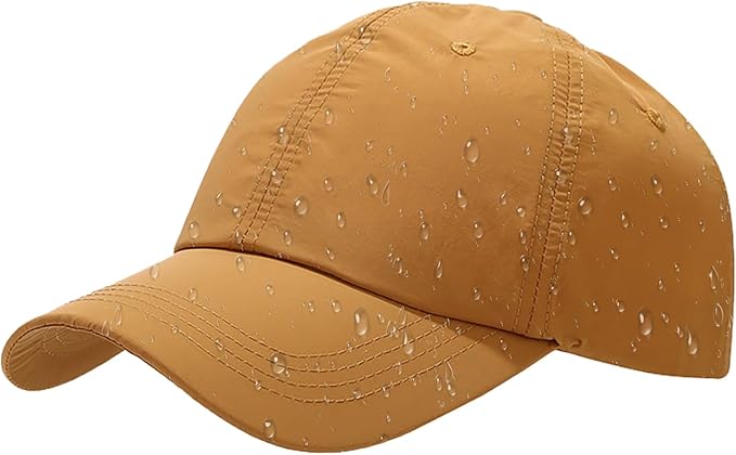 Malaxlx Waterproof Baseball Cap for Men Women Breathable UPF50+ Sport Outdoor Caps Quick Dry Adjustable Rain Hat