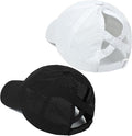 ZTL Women's High Ponytail Baseball Cap Performance Running Hat Quick Dry Mesh Sports Cap Unstructured Dad Trucker Hats