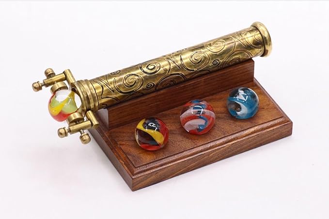 RII Marble Scope Kaleidoscope | Exquisite Etched Brass Design by RoorkeeInstrumentsIndia