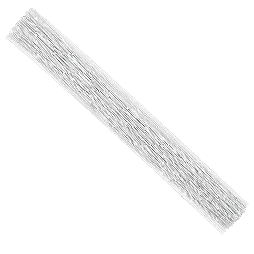 CCINEE 26 Gauge White Floral Wire Stem by CCINEE