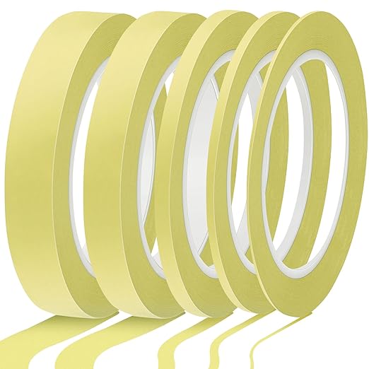 Xuniea 5 Rolls of Vinyl Tape Masking Tape Automotive Car Auto Paint by Xuniea