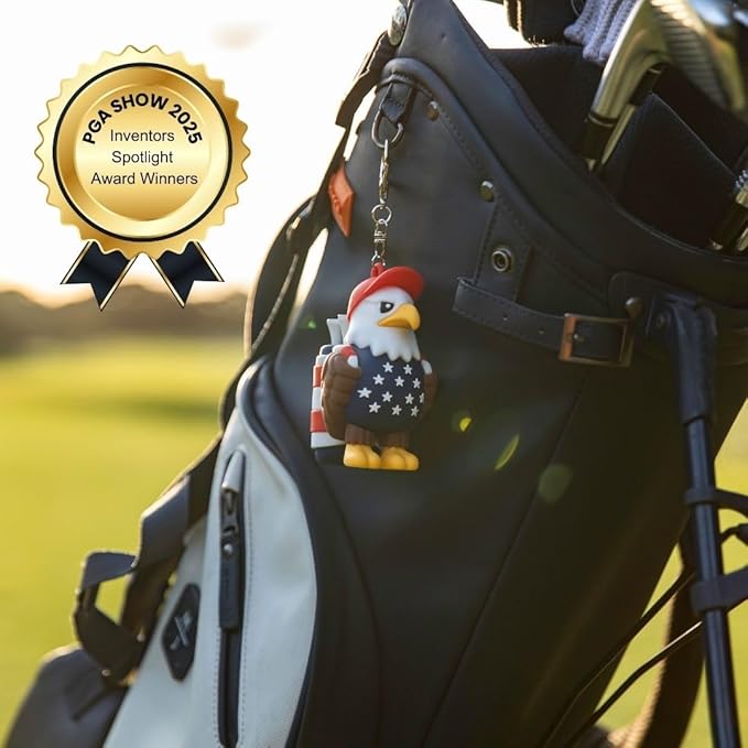 Animal Caddy Golf Tee Holder, Includes 8 Golf Tees, Fun Golf Accessory for Men & Women, Golf Gift