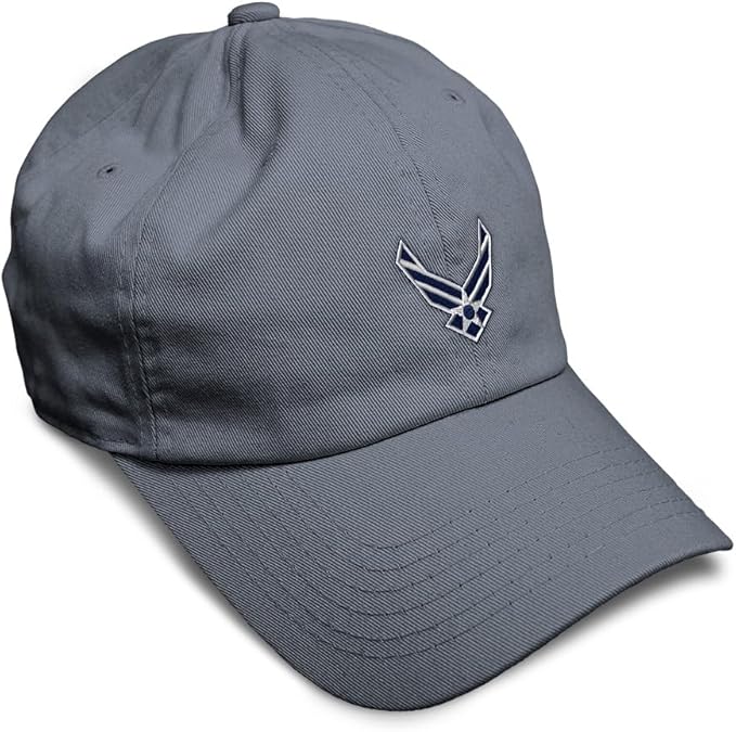Speedy Pros Soft Baseball Hat Embroidered Dad Hat Air Force Emblem Embroidery Men & Ladies Baseball Cap Cotton