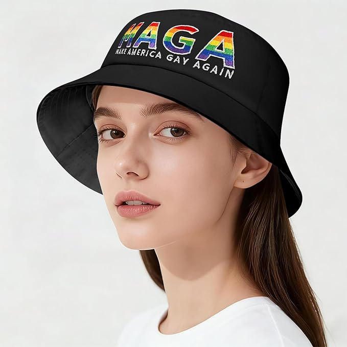 Gay Pride Rainbow Trucker Hat for Men and Women LGBT Embroidered Adjustable Washable LGBTQ Baseball Cap Gifts