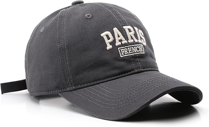 Paris Hat Unisex Baseball Cap Soft Sun Hat Adjustable Trucker Cap