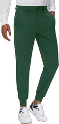 JWM Men's Stretch Golf Joggers Pants with Belt Loops - 29" 34" Slim Fit Tapered Casual Business Travel Dress Work Sweatpants