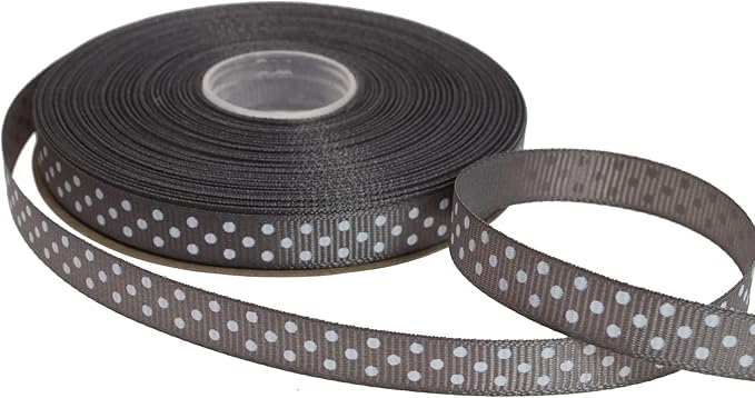 Polka Dot Grosgrain Ribbon 25 Yard Each Roll 100% Polyester - Image 2