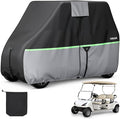 VEVOR Golf Cart Cover, Full Coverage 2+2/4 Passenger Golf Cart, 600D Waterproof Oxford Fabric Club Car Cover Fits Most Carts Club Car, Yamaha, EZGO, Honda, PU Coating & Three Zipper Doors