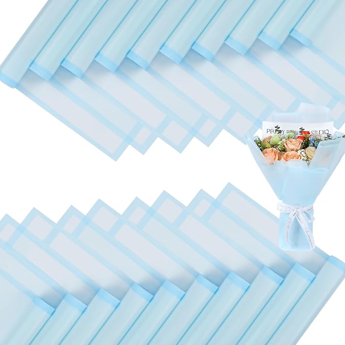 FUHITIM 20 Sheets Flower Wrapping Paper by FUHITIM