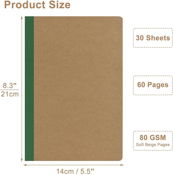 ZCZN 8 Pack Colorful Lined Notebooks Bulk, A5 Journals - Image 3