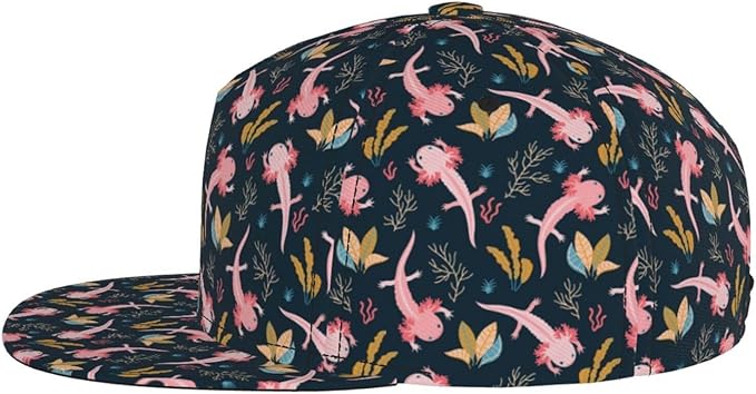 Fashion Snapback Hat for Men Women, Hip Hop Style Baseball Cap Flat Bill Hats Adjustable Trucker Sun Hat