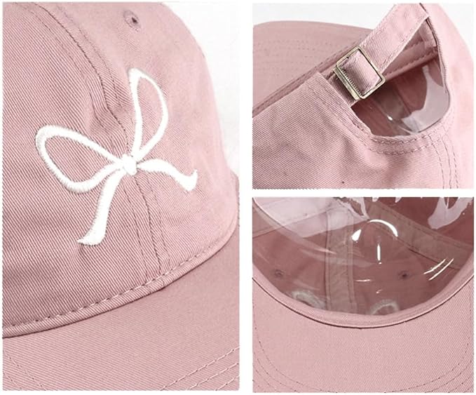 Bow-Tie Baseball Cap for Women Fashion Sun Hats for Women Trucker Hat Y2k Sun Cap Visor Cap Hiking Travel Trendy 2026