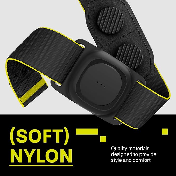 MAG-iT Magnetic Golf Range Finder Strap with Built-in GPS Tracker – GPS Tracker Holder Compatible with Find My App – Magnetic Mount for Golf Cart - Black