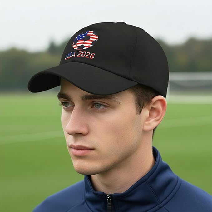 World Cup Soccer Hat 2026 - Adjustable Baseball Cap Merchandise Gifts Accessories Decorations