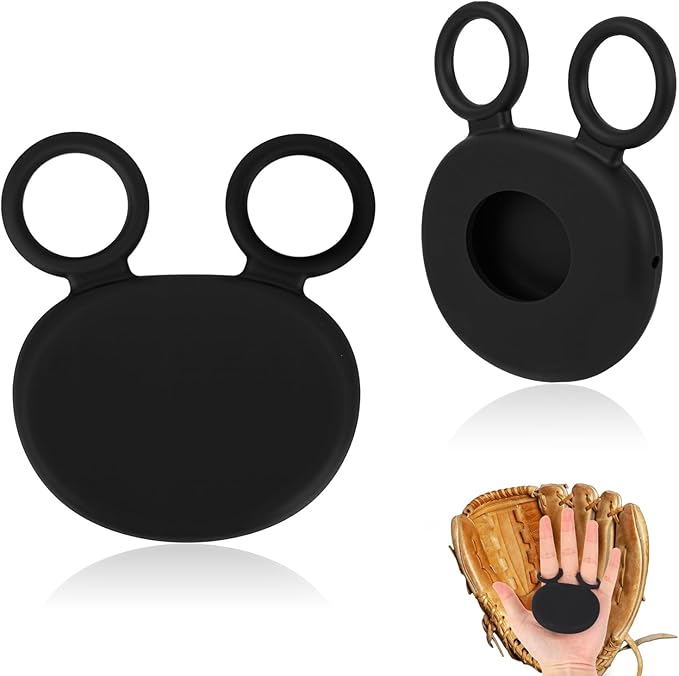 2pcs Palm Protector for Baseball & Softball, Silicone Catchers Thumb Guard Shock Absorbing Training Aid Glove Padding Accessory for Youth & Adult Infielder Catcher Hockey Players
