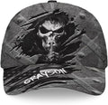 Baseball Cap for Men Women, Skull Cap for Men, Skeleton Gothic Horror Adjustable Strap Sports Soft Caps Outdoor
