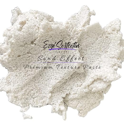 Premium Sand Effect Texture Paste | 6oz by Volume | Unique Metallic Colors | by EzgiSertcetin