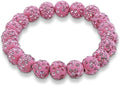 Baseball Bracelet for Women Men Baseball Mom Accessories Essentials Stuff Sparking Bead Bracelet Jewelry Baseballs Sport Fan Bracelet for Sports Game Team