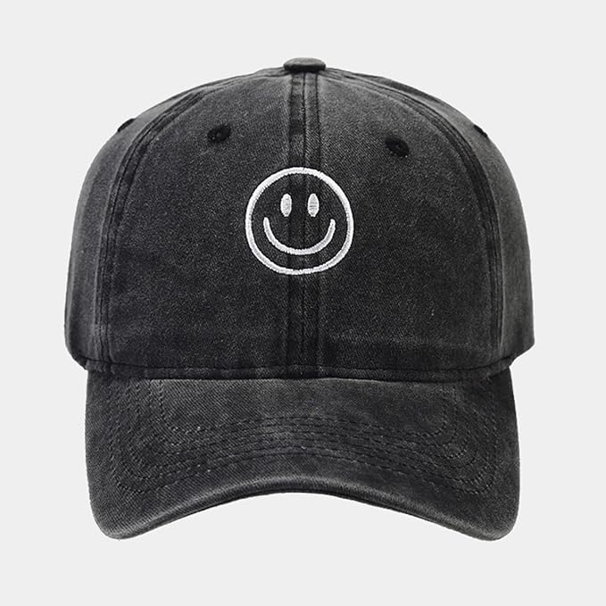 Unisex Basic Solid Baseball Cap Vintage Washed Distress Cotton Low Profile Dad Hat Adjustable Sports Hat