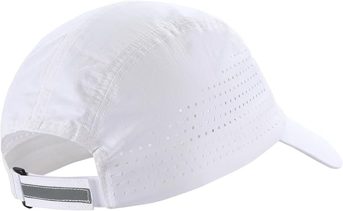 Connectyle Men's Breathable Run Hat Quick Dry Reflective Sport Cap Adjustable Lightweight Baseball Hat Unstructured Design