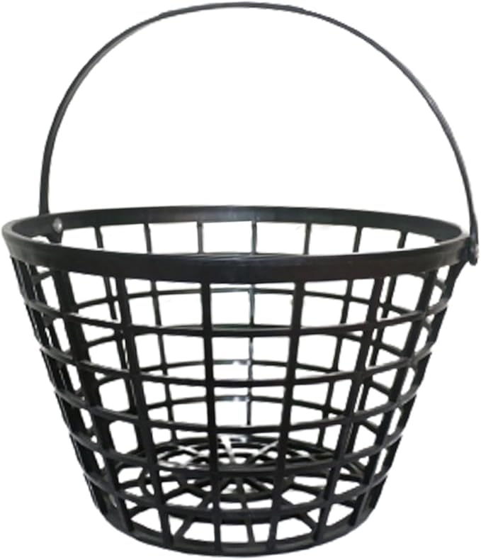 SM SunniMix Unbreakable Golf Ball Basket, Golfball Container with Handle Ball Holder Contains 25/50/100 Balls Range Accessories
