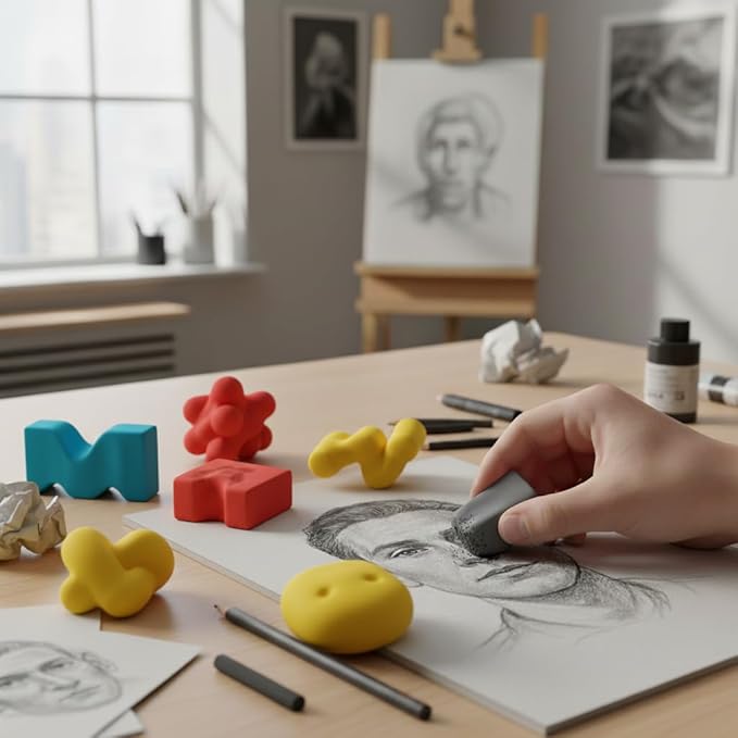 24 Pack Kneaded Erasers, for Artists, School Supplies, Sketching Supplies and - Image 7