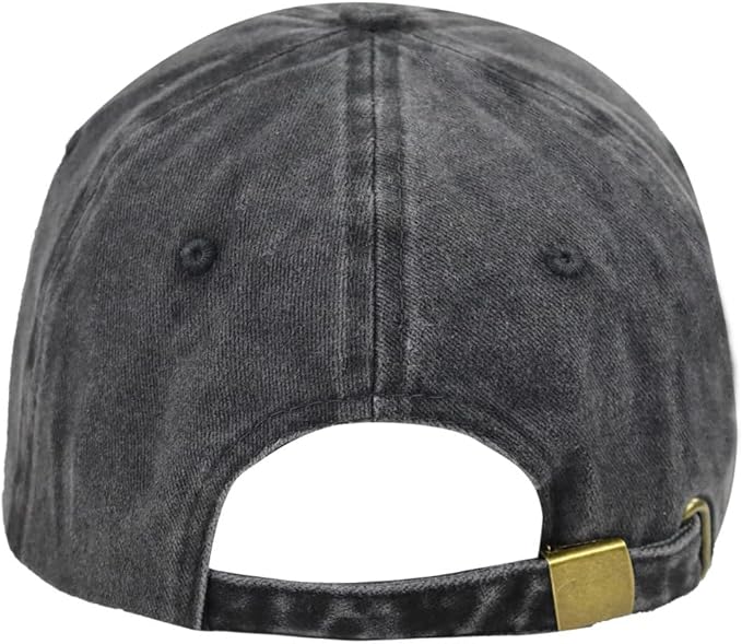 Farm Hair Don't Care Hat, Adjustable Washed Cotton Embroidered Adjustable Farm Windmill Baseball Cap for Women Men