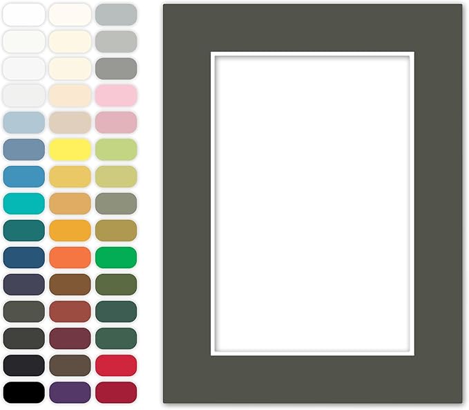 Poster Master Dark Olive Matboard – 4-Ply Acid-Free Picture Mat Board by PosterMaster
