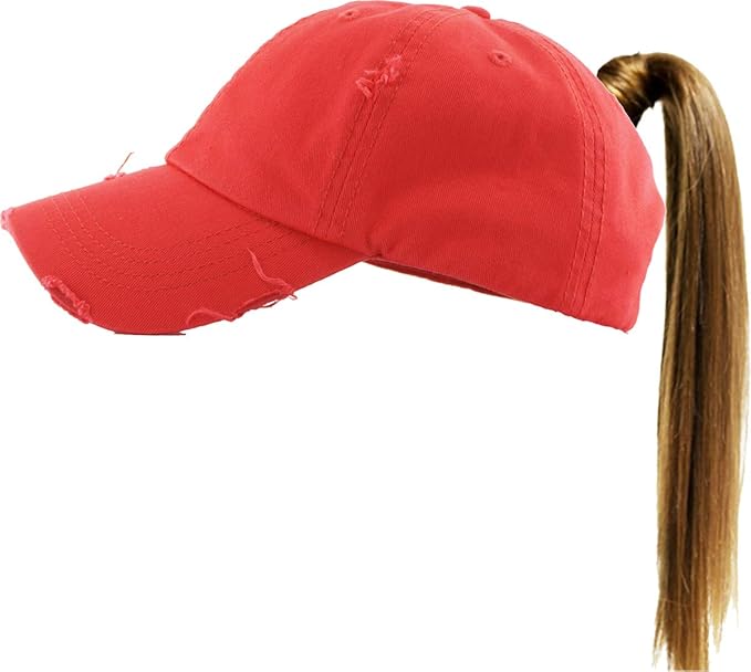 Classic Plain Ponytail Messy High Bun Headwear Adjustable Cotton Trucker Mesh Glitter Hat Baseball Cap
