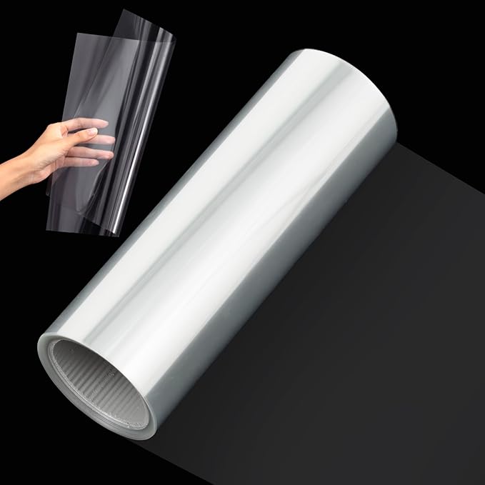 Frienda 12 Inches x 80 ft Rolls 4 Mil Blank Stencil Sheets Acetate Sheets Clear by Frienda