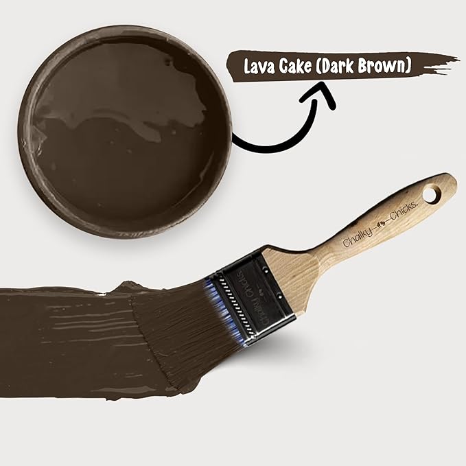 Chalky Chicks 8 Fl Oz Matte Lava Cake Chalk Paint - Image 6