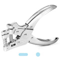 2 in 1 Badge Slot Hole Punch for ID Cards, Heavy Duty Hand Punch Metal Hole by CAETOUNG