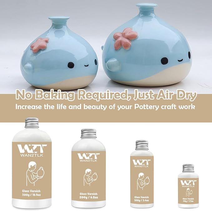 200ml Air Dry Clay Glaze, Waterproof and Scratch Resistant, Design - Image 7