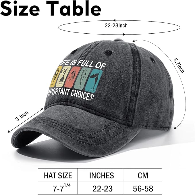 Fishing Adjustable Cotton Baseball Cap, Funny Trucker Hat Gift for Men Women Grandpa Dad Fishing Lover Fisherman