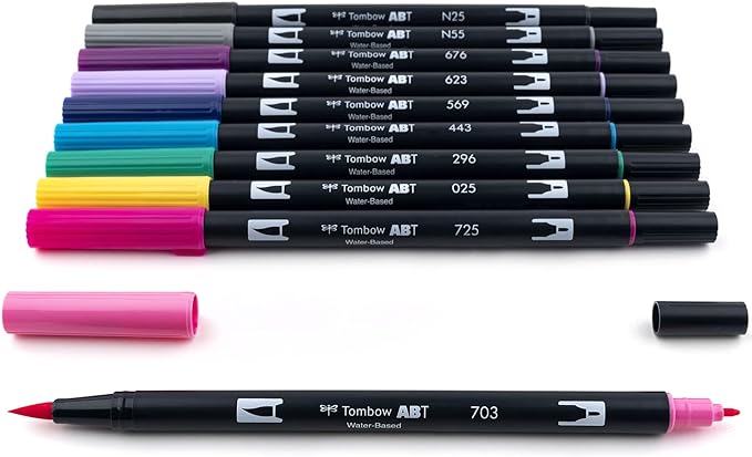 Tombow 56188 Dual Brush Pen Art Markers, Brush and Fine Tip Markers - Image 3