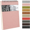 8.3x5.8 Sketch Book, Top Spiral Bound Sketch Pad, 60sheets 92lb/150gsm Nature by E-WEICHEN