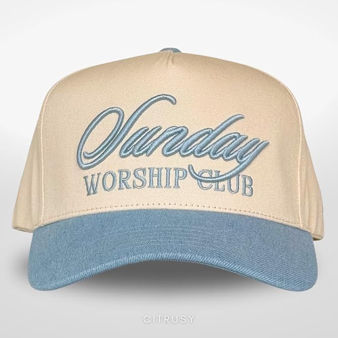 Vintage Faith & Forever Trucker Hat | Men & Women | Christian Cross Jesus Hats | Bachelorette Bride Hat | Cotton | Snapback