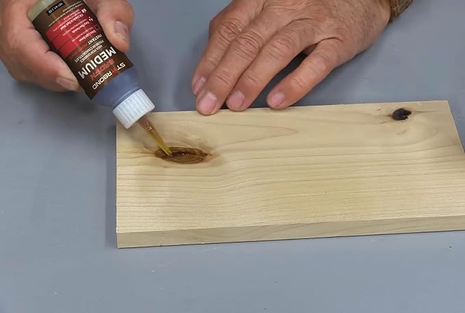 STARBOND Light Brown Medium CA Glue Crack Filler 150 CPS Viscosity, - Image 2