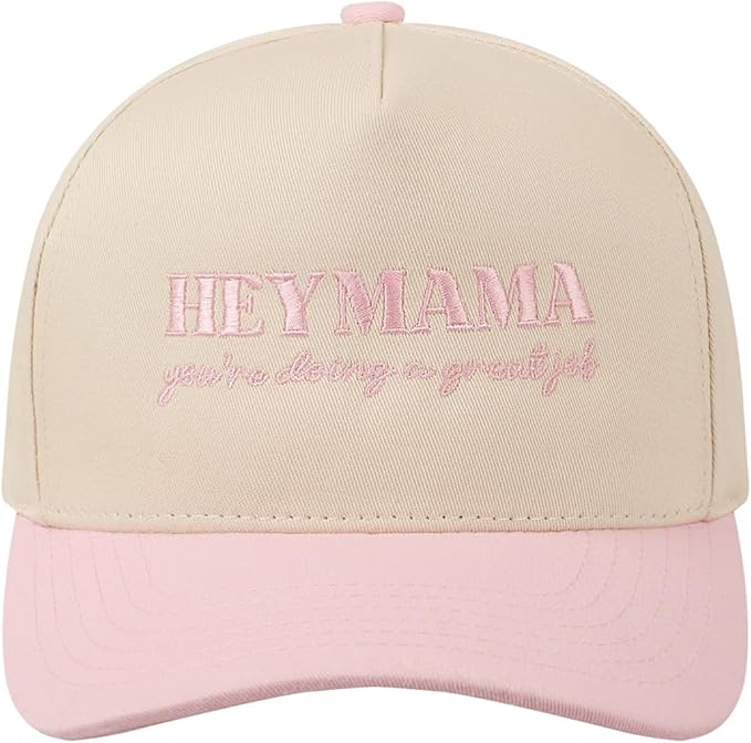 MIRMARU Two-Tone Vintage Canvas Trucker Hats for Men & Women, Adjustable Size Baseball Caps with Trendy Embroidered Design